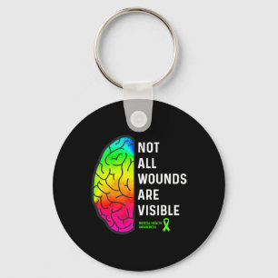 Llavero Todas las heridas son visibles - Conciencia sobre 
