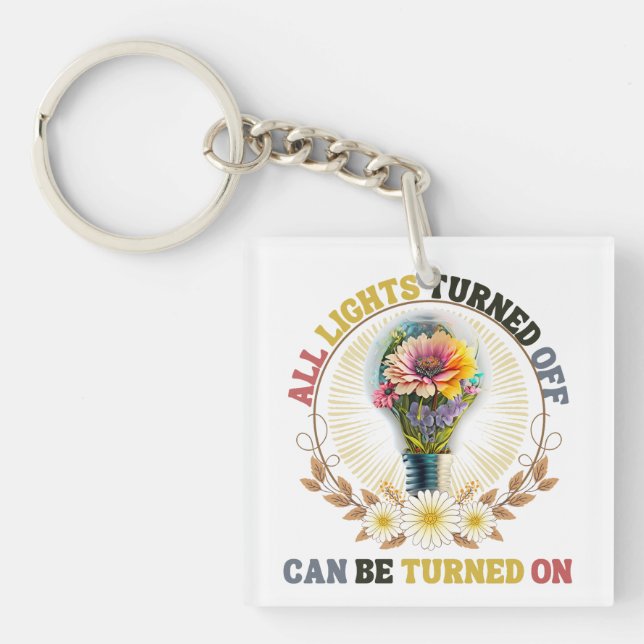 Llavero Todas las luces apagadas se pueden encender (Frente)