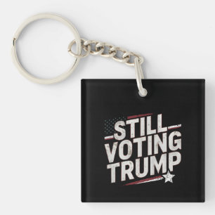 Llavero Todavía estoy votando por Trump American 2024
