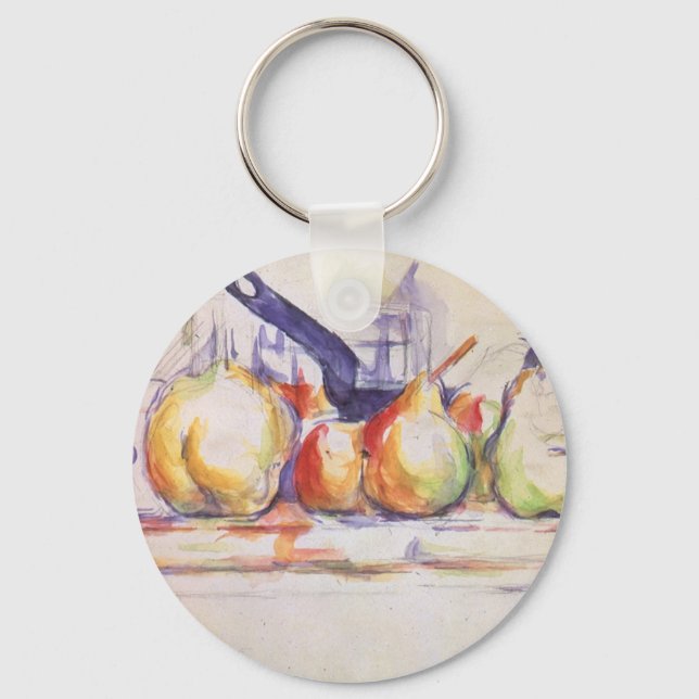 Llavero Todavía la vida con Saucepan de Paul Cezanne (Anverso)