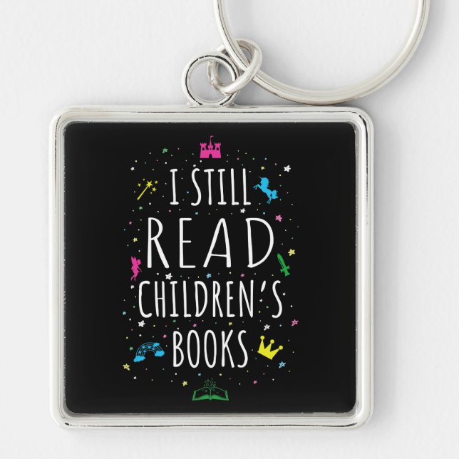 Llavero Todavía leo libros para niños (Frente)