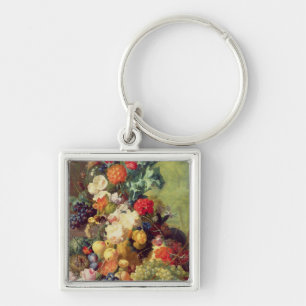 Llavero Todavía vida con las flores y la fruta