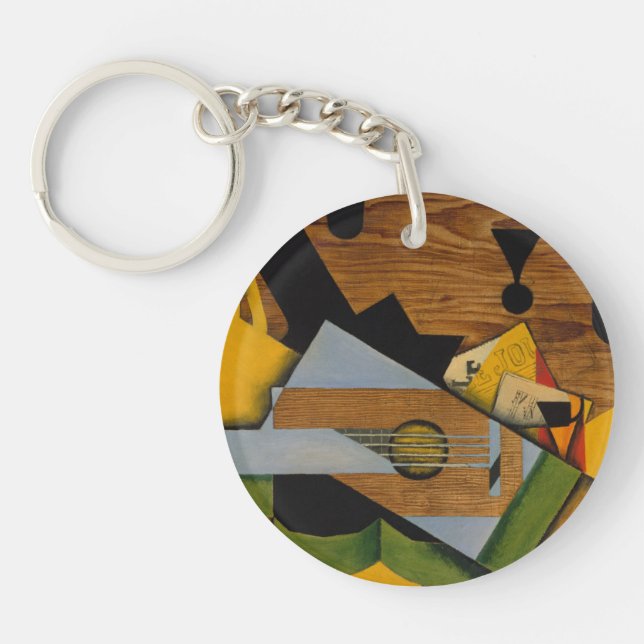 Llavero Todavía vida con una guitarra (Frente)
