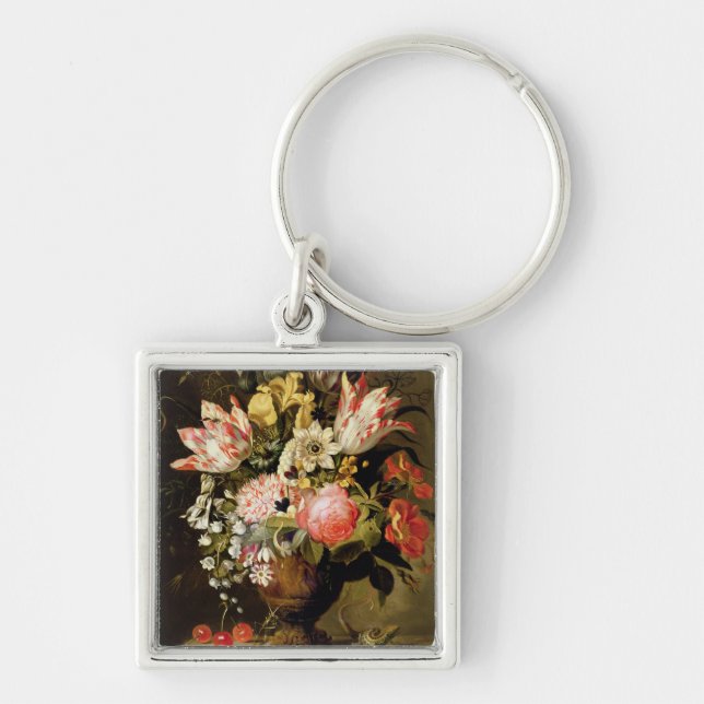 Llavero Todavía vida de flores en un florero con un (Frente)