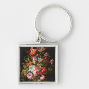 Llavero Todavía vida de los lirios de los rosas, tulipane