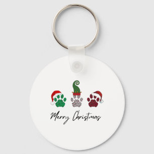 Llavero Todo el Greyhound italiano Merry Christmas Paw P
