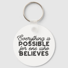 Llavero Todo es posible para quien crea