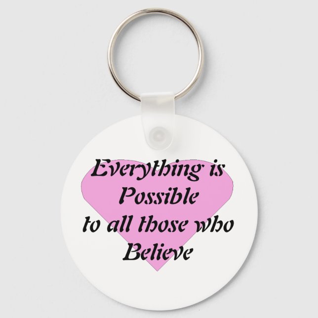 Llavero Todo es posible para todos los que creen (Anverso)