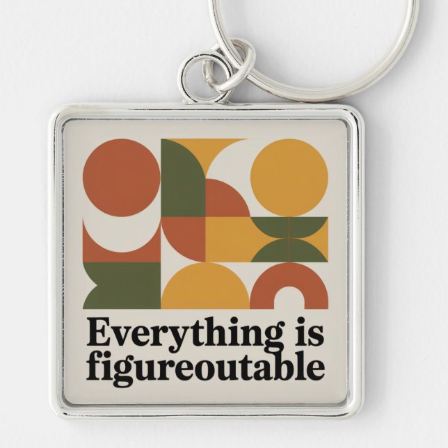 Llavero Todo es resoluble (Frente)