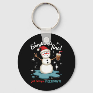 Llavero Todo está bien, solo tener la victoria de Snowman