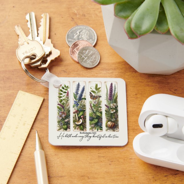 Llavero Todo hermoso en su tiempo botánico (Escritorio )