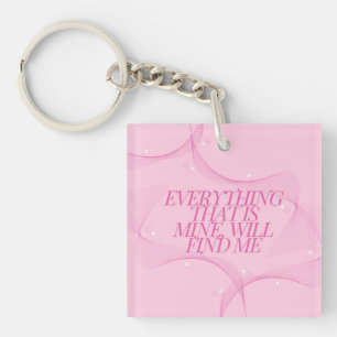 Llavero Todo lo que es mío, me encontrará Cita, Rosa