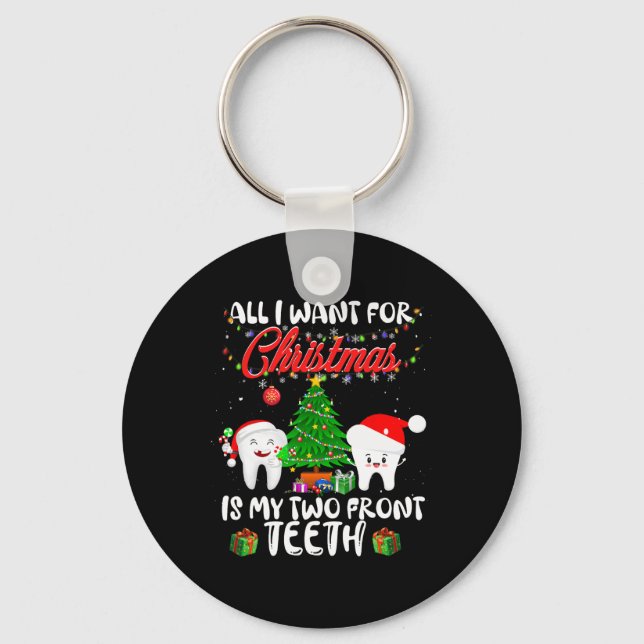 Llavero Todo lo que quiero para los Navidades es mi divers (Anverso)