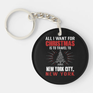 Llavero Todo lo que quiero para Navidad Viajar a la ciudad
