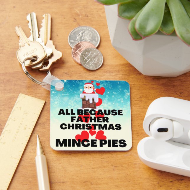 Llavero Todo porque a papá la Navidad le encanta a Mince P (Escritorio )