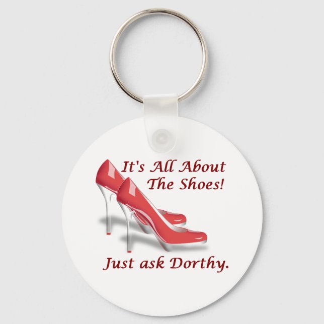 Llavero Todo se trata de los zapatos (Anverso)