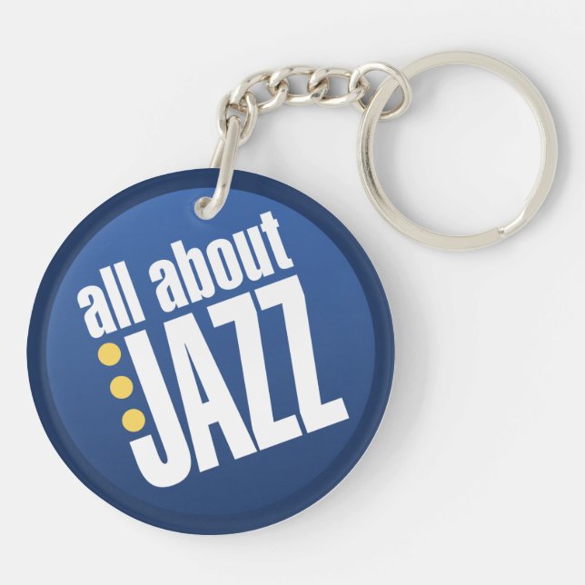 Llavero Todo sobre la cadena de claves dobladas de jazz (Atrás)