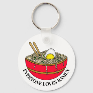 Llavero Todos aman a Ramen   Divertido Pun