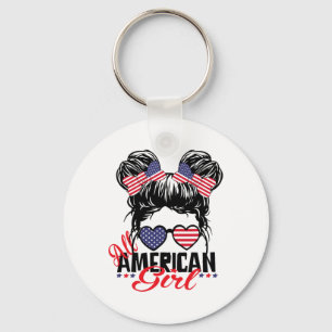 Llavero Todos Los Chicas Americanos Divertidos Independenc
