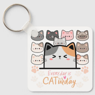 Llavero Todos los días es Cat-urday