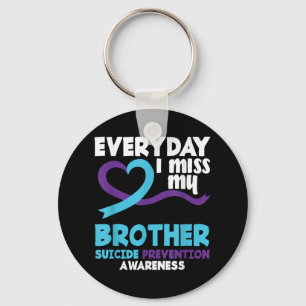 Llavero Todos los días extraño a mi hermano Prevención del