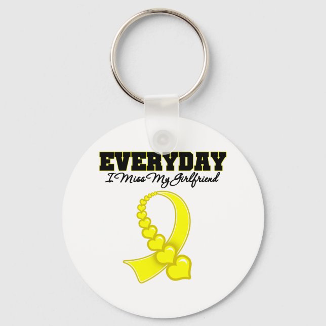 Llavero Todos los días extraño a mi novia militar (Anverso)