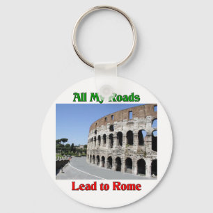 Llavero Todos mis caminos llevan a Roma Italia