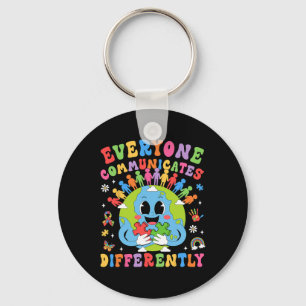 Llavero Todos se comunican de manera diferente Autismo Hab