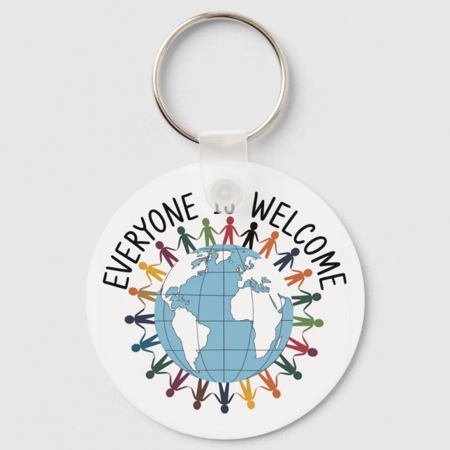 Llavero Todos son bienvenidos (Anverso)