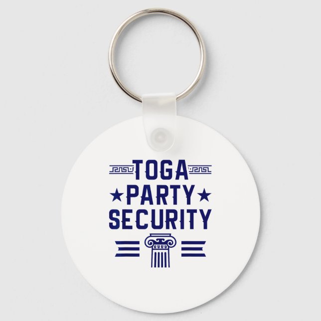 Llavero Toga Party Security - Funny Toga Party Costume  (Anverso)