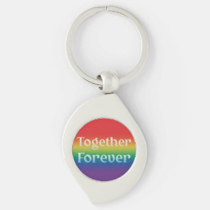 Llavero Together Forever Swirl Keychain