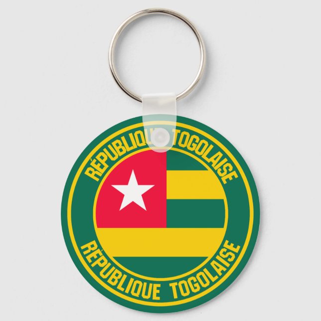 Llavero Togo: Emblema redondo (Anverso)