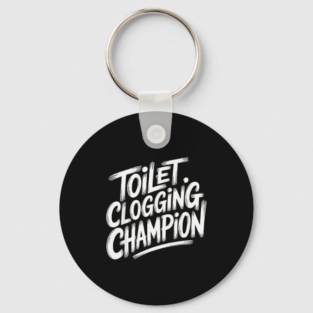 Llavero Toilet Clogging Chamon Graphic Toilet Clogging Cha (Anverso)