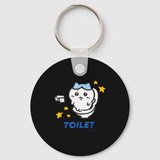 Llavero Toilet Time Chikawa Meme Funny Tee  (Anverso)