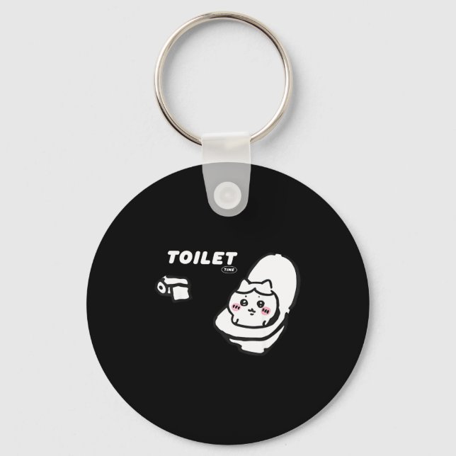 Llavero Toilet Time Chikawa Meme Tee  (Anverso)