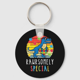 Llavero Toma este lindo Trex Dino Rawrsomely Especial T-Sh