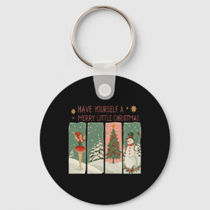 Llavero Tómate Una Escena De Nieve De Navidades.