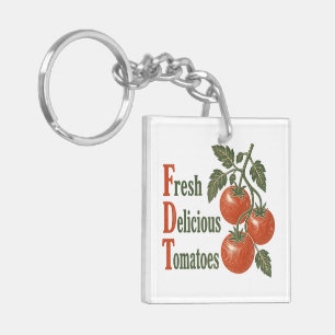 Llavero Tomates Divertidos Frescos Deliciosos Bloque de ma