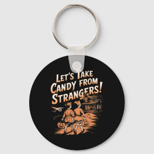 Llavero Tomemos el dulce de la vieja Halloween