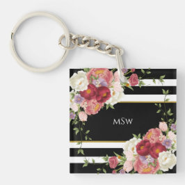 Llavero Toneladas blancas negras y oro personalizado