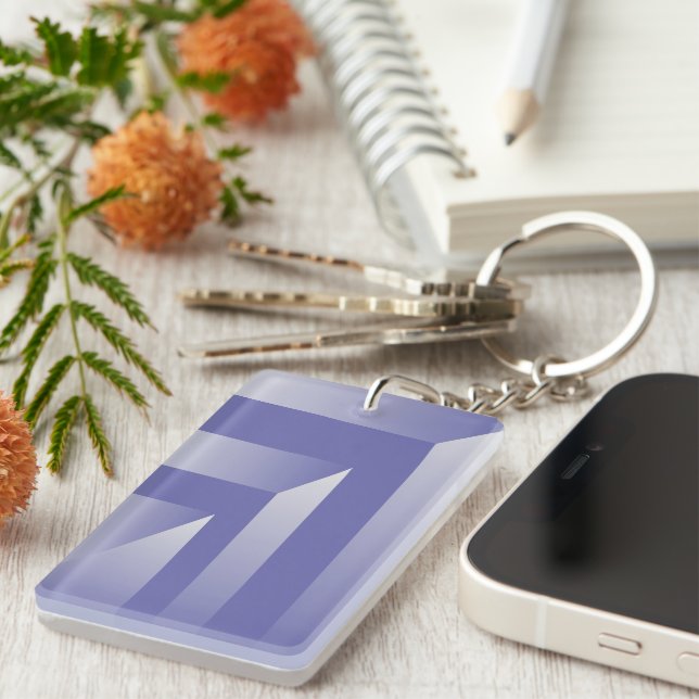 Llavero Tonos azul violeta (Frente Derecha)