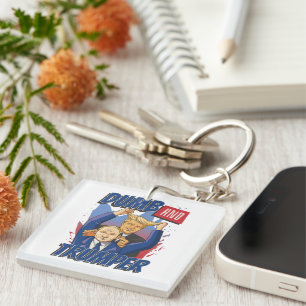 Llavero Tonto y trumpista 