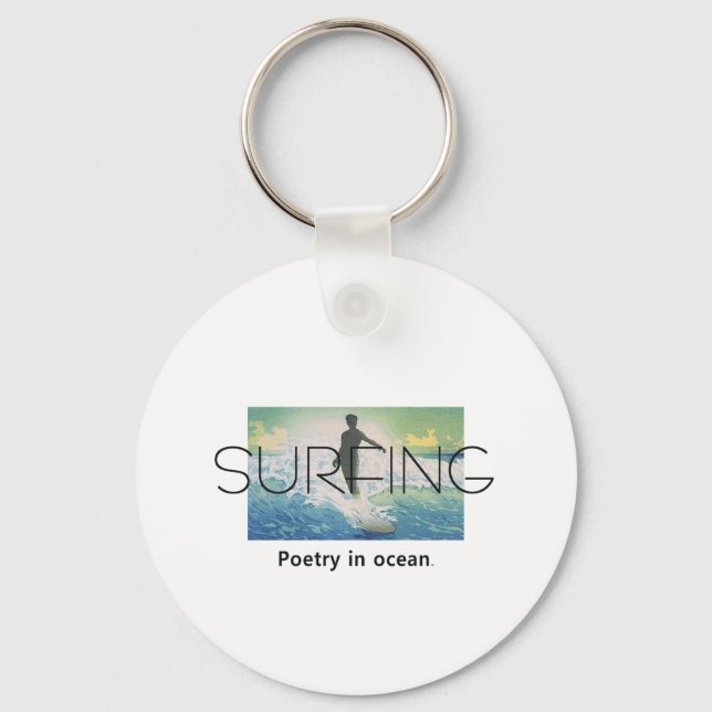 Llavero TOP Surfing Poetry en Ocean (Anverso)