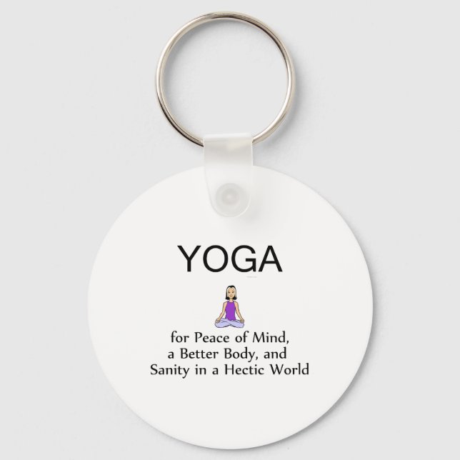 Llavero TOP Yoga Slogan (Anverso)