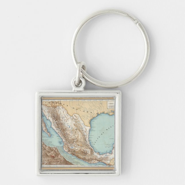 Llavero Topografía de México (Frente)