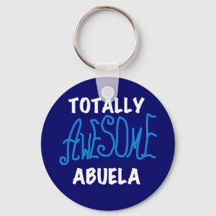 Llavero Toques y regalos azul de Abuela totalmente asombro