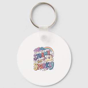 Llavero Tormenta de Unicornio pero Diseño de Merch Caprich