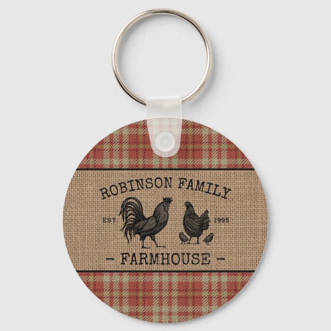 Llavero Torneo de Burlap de la Casa de Campo de la Familia (Anverso)