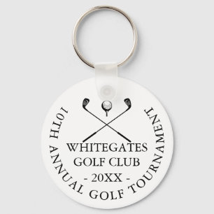 Llavero Torneo de Golf Clásico Moderno Personalizado