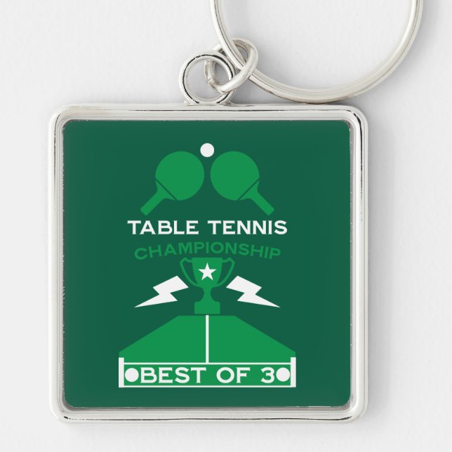 Llavero Torneo de tenis de mesa (Frente)